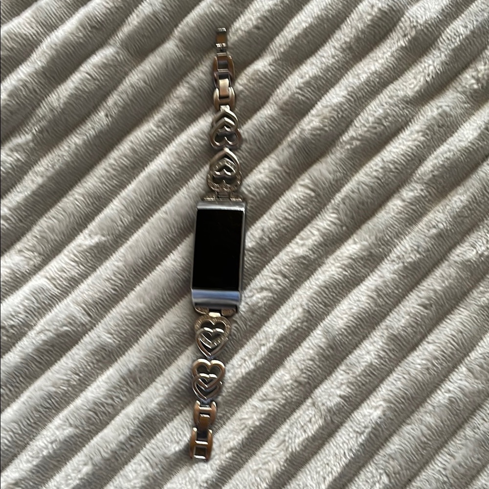 Heart Link Silver Women's Watch